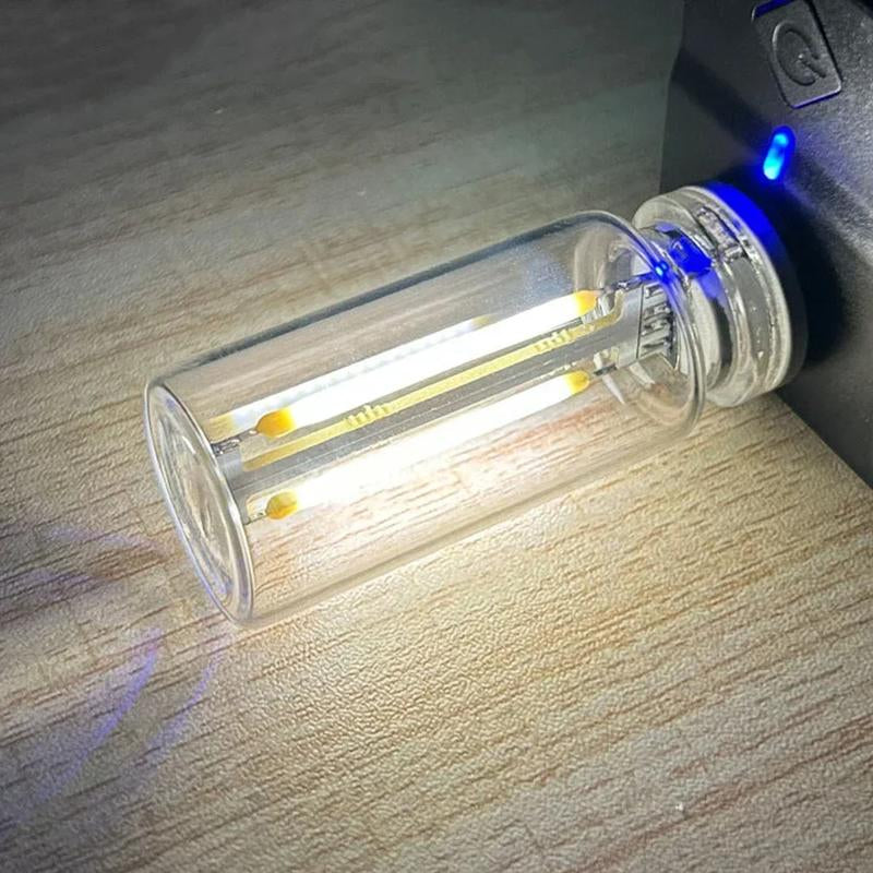 Car USB Night Light Touch Dimmable LED Filament Lamp Portable Lighting Plug and Play Decorative Atmosphere Light for Car Bedroom