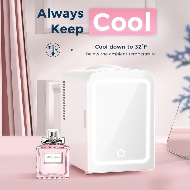 Antarctic Star Makeup Compact Refrigerator with LED Mirror