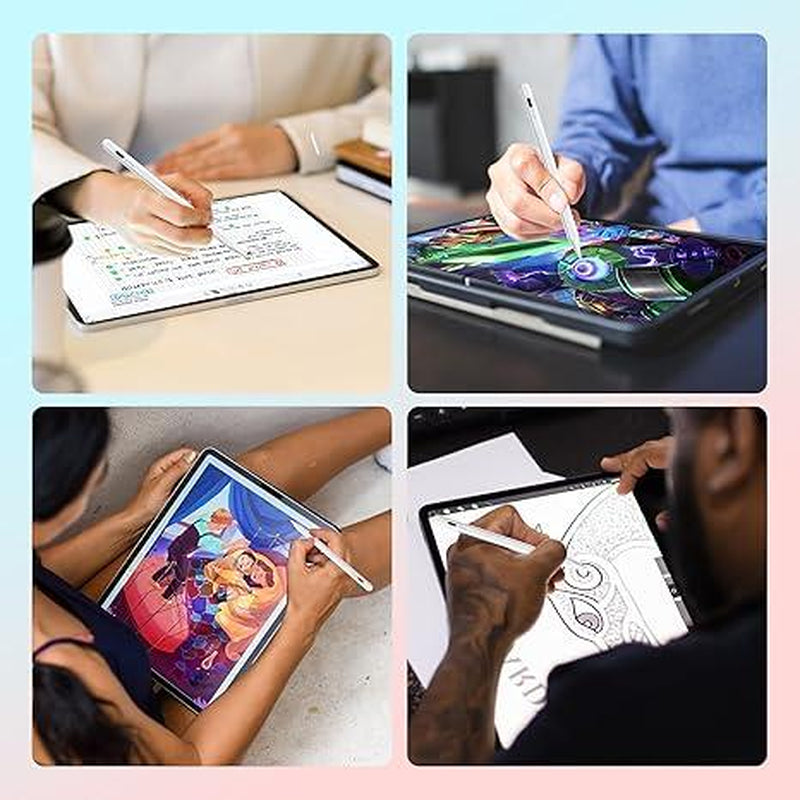 Stylus Pen for Ipad,Fast Charge,With Palm Rejection Tilt Sensitivity, Active Touch Screen Pencil Compatible with Ipad 6/7/8/9/10,Mini5/6Air3/4/5 Ipad Pro12.9&11 Fathersdaygift