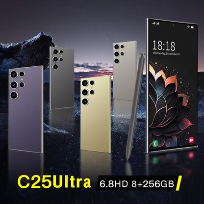 Unlocked Cell Phone, Android 13 Smartphone, 8GB+256GB, 6800Mah Battery, 24MP+50MP Camera Mobile Phone, 6.8'' Screen Cell Phone,5G Phone, Built in Pen, Dual SIM Cellphone