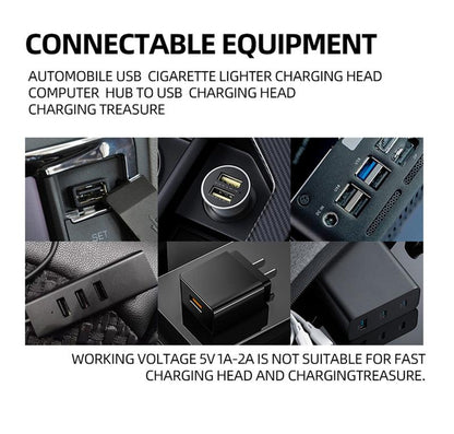 Car USB Night Light Touch Dimmable LED Filament Lamp Portable Lighting Plug and Play Decorative Atmosphere Light for Car Bedroom