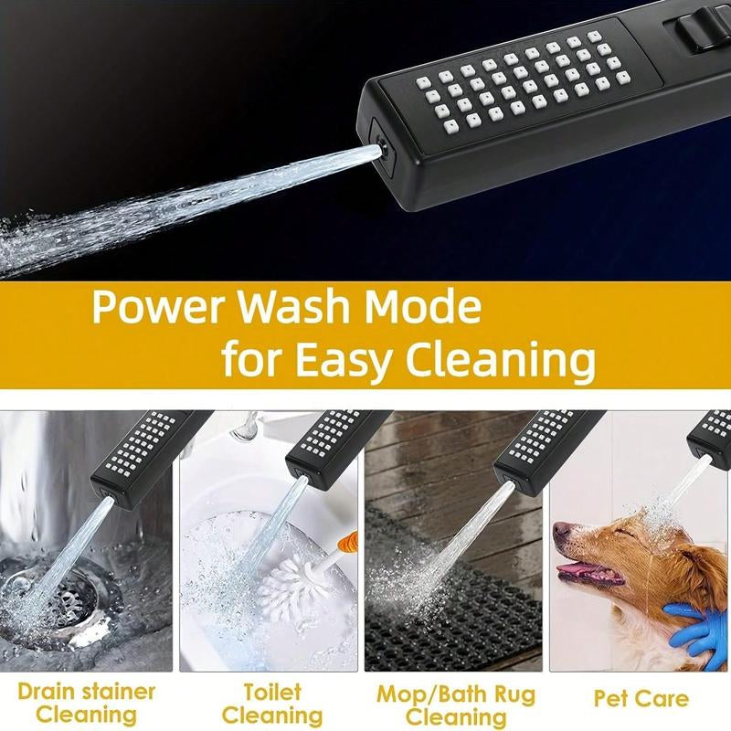 8-Inch High-Pressure Square Shower Head and 2-In-1 Manual Shower. Equipped with 60-Inch Hose, 3-Way Diverter Valve, Sticky Shower Head Bracket Head Set