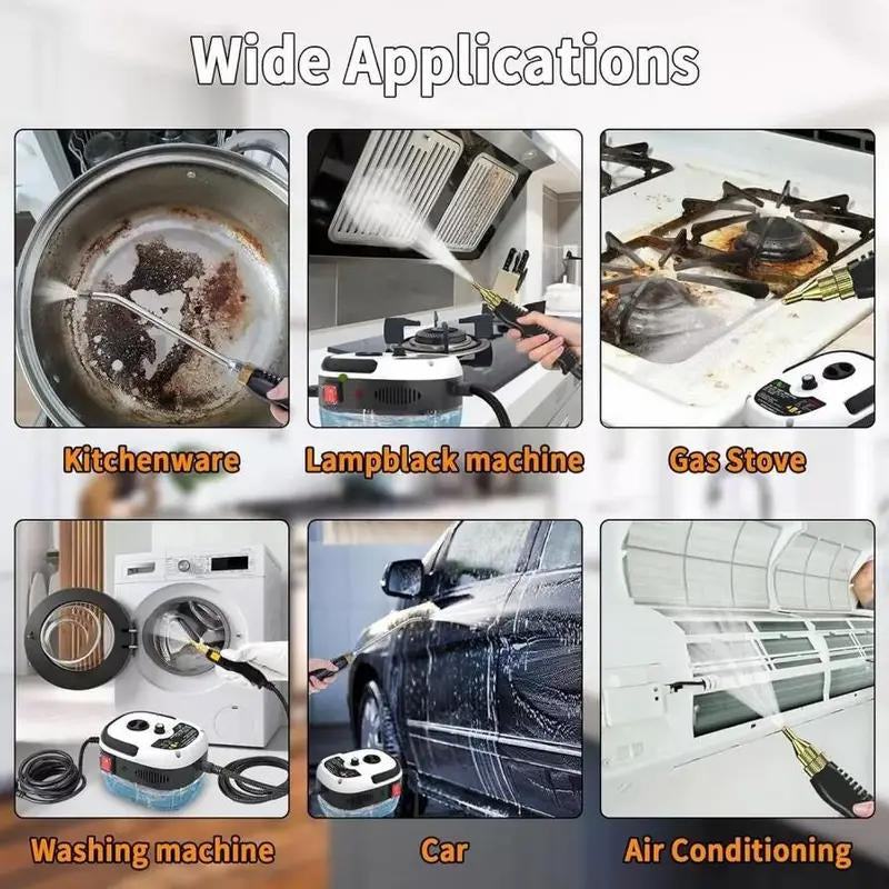 Cleaning Equipment,Car Steam Cleaner, Car Air Conditioner Cleaning Machine, High Temperature & High Pressure Steam Cleaner, Household Cleaning Tool Powerwasher Pro Powerwasher Power Wash