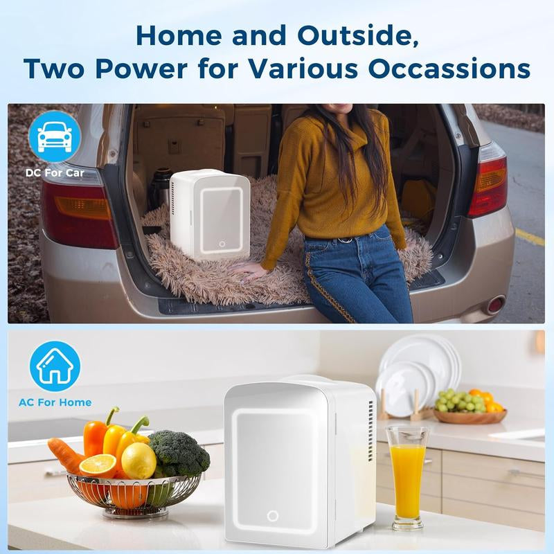 Antarctic Star Makeup Compact Refrigerator with LED Mirror