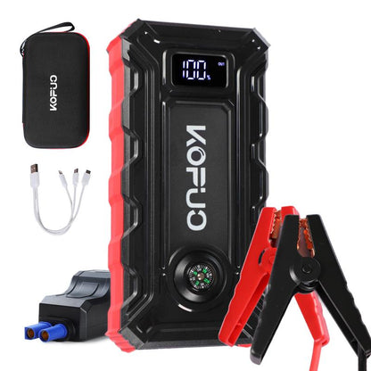 Kopuo 12V 5000A Portable Car Jump Starter - 1 Count Emergency Booster for Urban Commuters & Outdoor Adventurers Vehicle Automotive