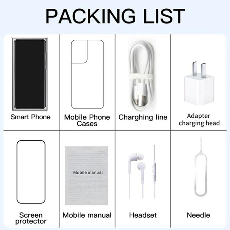 Unlocked Cell Phone, Android 13 Smartphone, 8GB+256GB, 6800Mah Battery, 24MP+50MP Camera Mobile Phone, 6.8'' Screen Cell Phone,5G Phone, Built in Pen, Dual SIM Cellphone