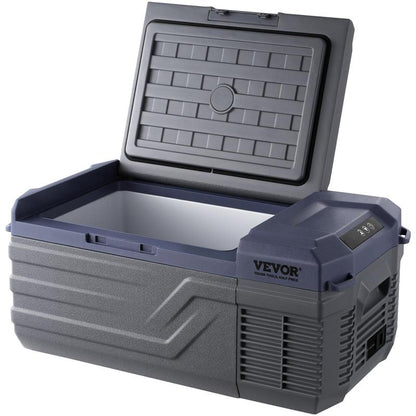 VEVOR Car Refrigerator, 12 Volt Car Refrigerator Fridge, 15 L Single Zone Portable Freezer, -4℉-68℉ Adjustable Range, 12/24V DC and 100-240V AC Compressor Cooler for Outdoor, Camping, RV