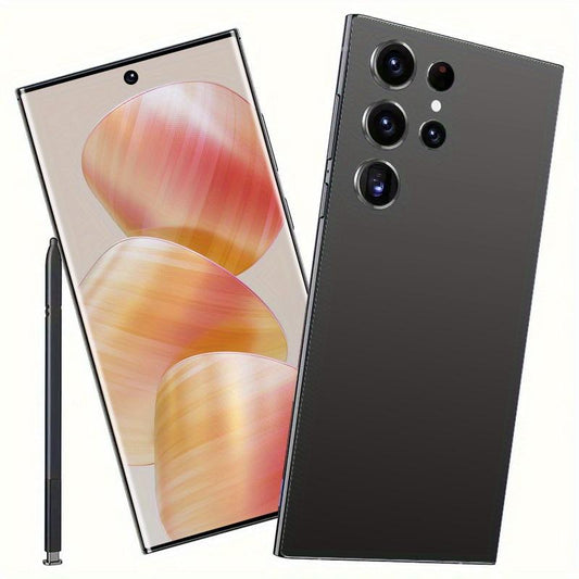 C24+ 5G Unlocked Smartphone, 8GB+256GB, Android 15, 6.8" HD Display, 8-Core, 48MP+72MP Camera, 6800Mah Battery, Aluminum Alloy, USB Type-C, Wi-Fi, Fast Charging, Fingerprint Unlock - Ideal for Halloween & Christmas Gift