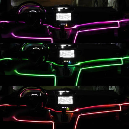 USB Powered Car Interior LED Light for Summer Fall Gift, Car Electronics, Multiple Color Modes 5M Fiber Ambient Light, Car Interior Lighting, Magic Car Ambient Light Strip, LED Car Lights