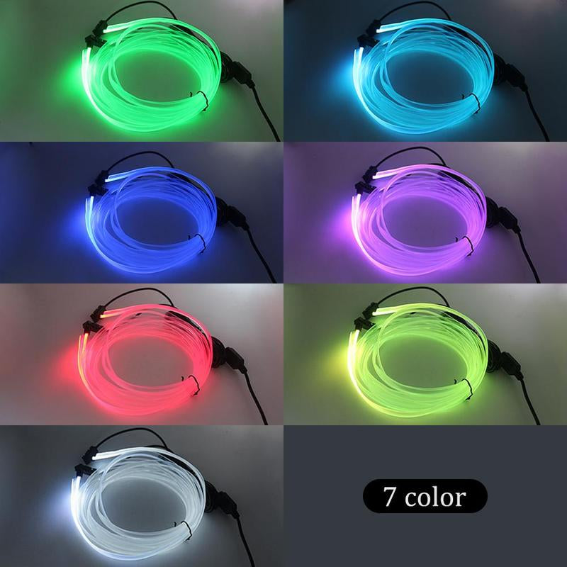 USB Powered Car Interior LED Light for Summer Fall Gift, Car Electronics, Multiple Color Modes 5M Fiber Ambient Light, Car Interior Lighting, Magic Car Ambient Light Strip, LED Car Lights