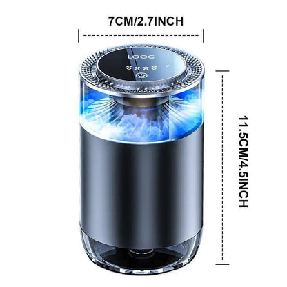 Smart Car Air Freshener & Diffuser – 5 Scents, 4 Adjustable LED Light, Aromatherapy for Car, Home, Office & More