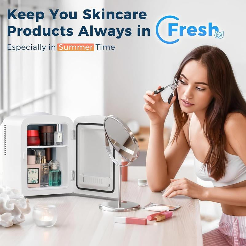 Antarctic Star Makeup Compact Refrigerator with LED Mirror